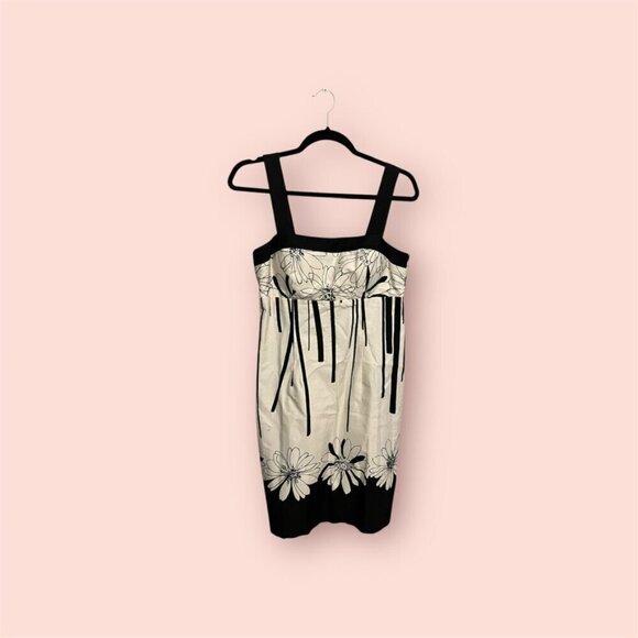 Vintage Dresses & Skirts - Vintage Deco Black and White Sundress